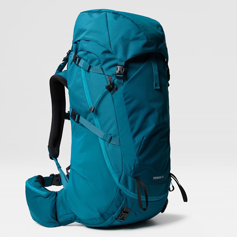 The North Face Women's Terra 55-litre Hiking Backpack Blue Moss-sapphire Slate