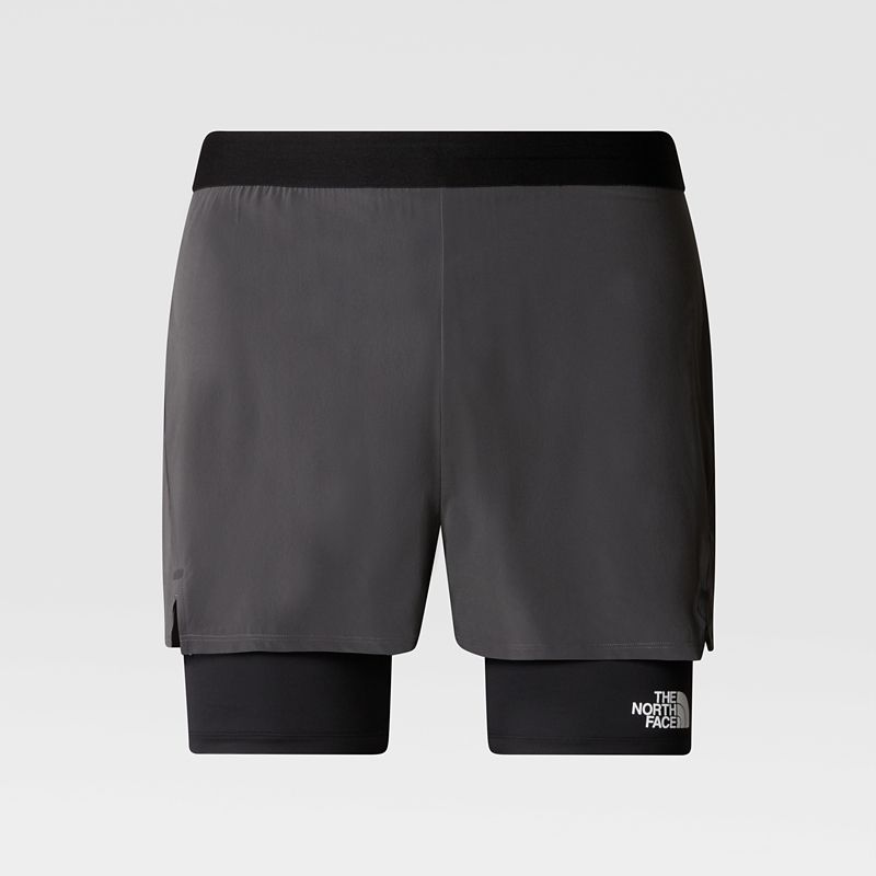 The North Face Men's Mountain Athletics Lab Dual Shorts Anthracite Grey-tnf Black