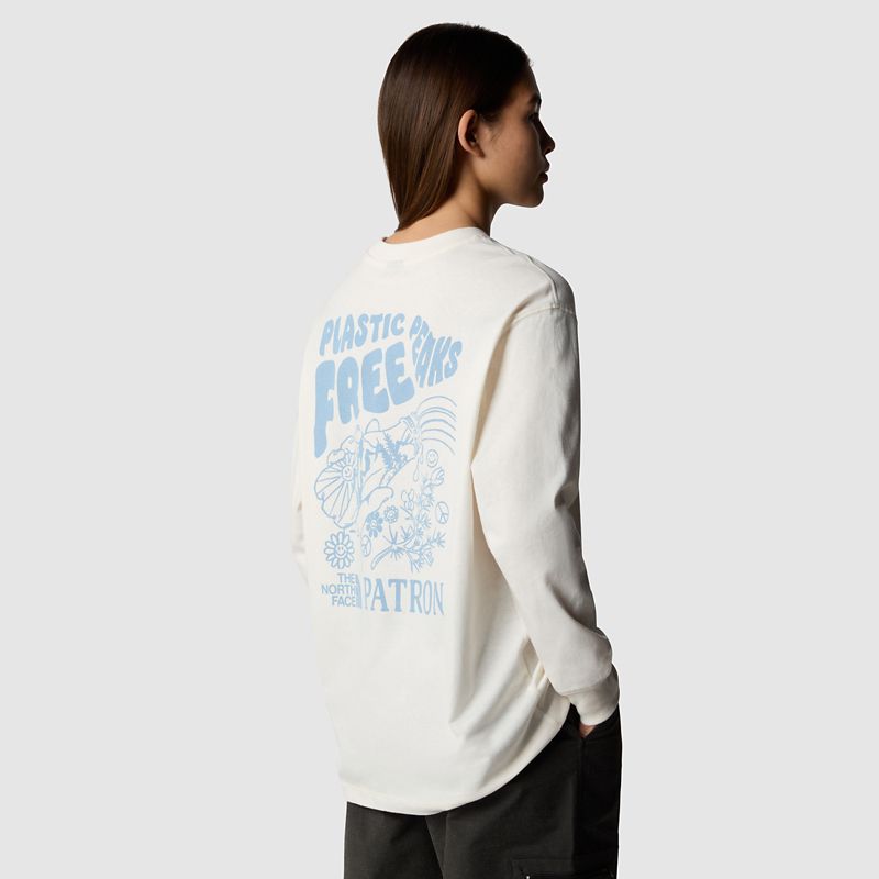 The North Face Women's Nature Long-sleeve T-shirt White Dune