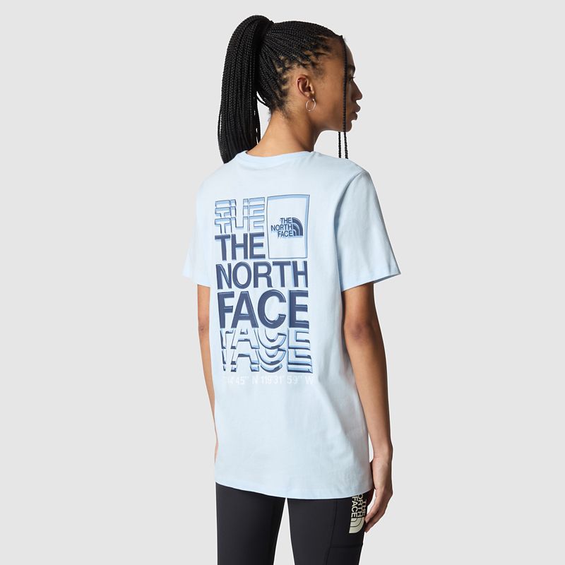 The North Face Coordinates T-shirt Für Damen Barely Blue 