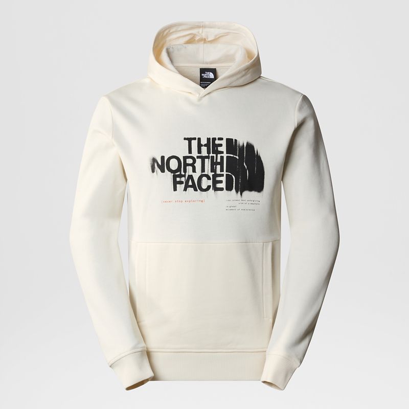 The North Face Men's Graphic Hoodie White Dune