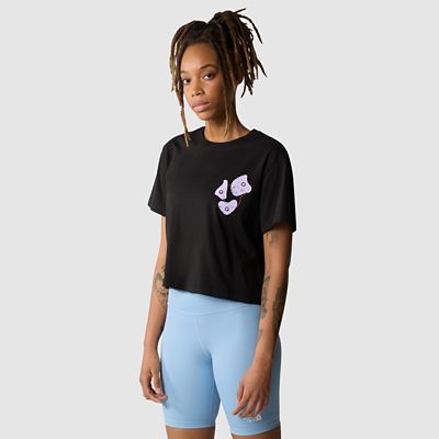 The North Face Women's Outdoor T-Shirt Black - Size: XL