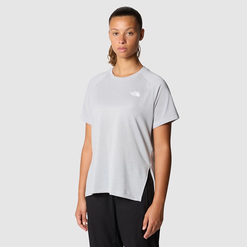 The North Face Foundation T-shirt Für Damen High Rise Grey Light Heather 