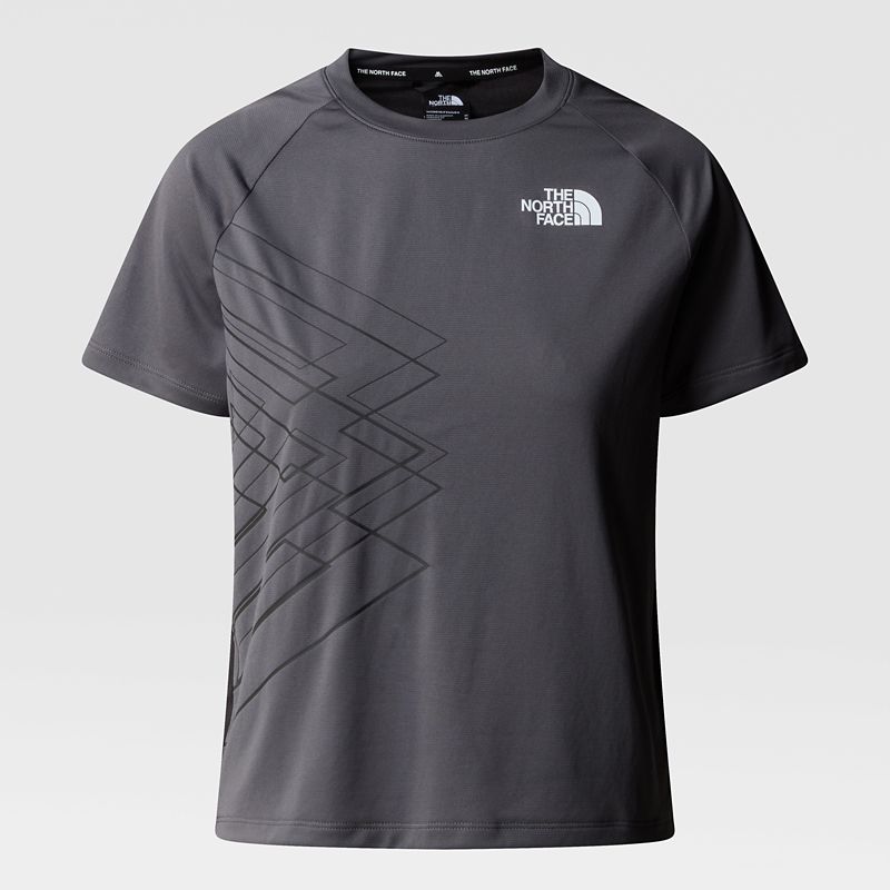 The North Face Women's Mountain Athletics Graphic T-shirt Anthracite Grey-tnf Black