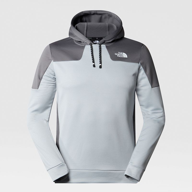 The North Face Men's Mountain Athletics Pullover Fleece Hoodie High Rise Grey-smoked Pearl