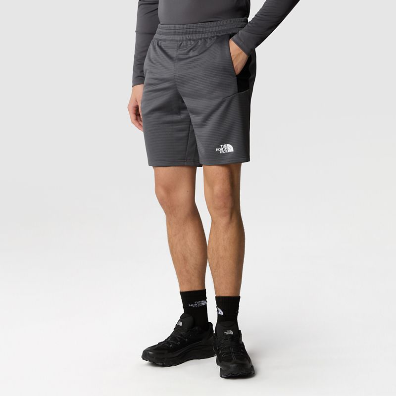 The North Face Men's Mountain Athletics Fleece Shorts Anthracite Grey-tnf Black