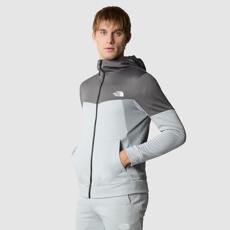 The North Face Men's Mountain Athletics Full-zip Fleece Hoodie High Rise Grey-smoked Pearl-monument Grey