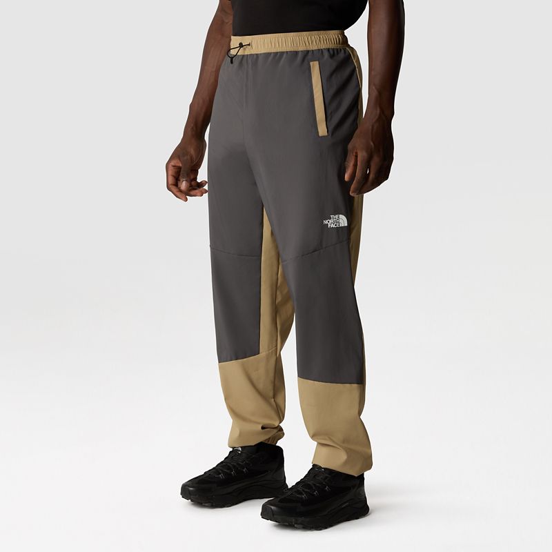 The North Face Men's Mountain Athletics Wind Track Trousers Kelp Tan-anthracite Grey