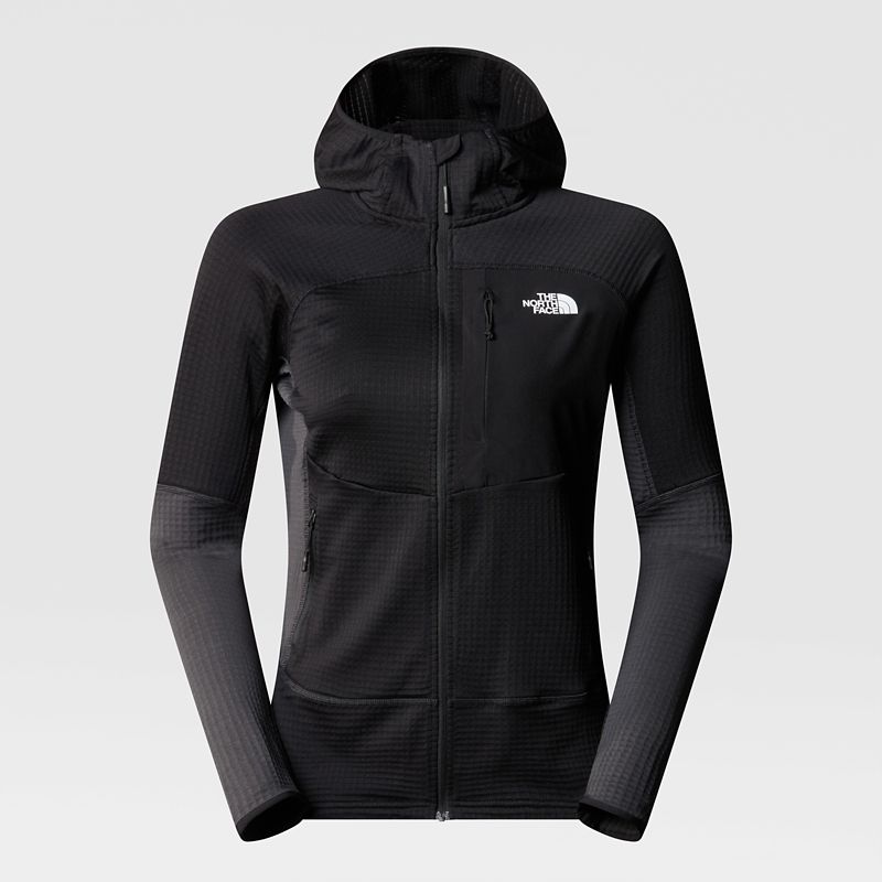 The North Face Women's Stormgap Power Grid™ Hooded Jacket Tnf Black-asphalt Grey