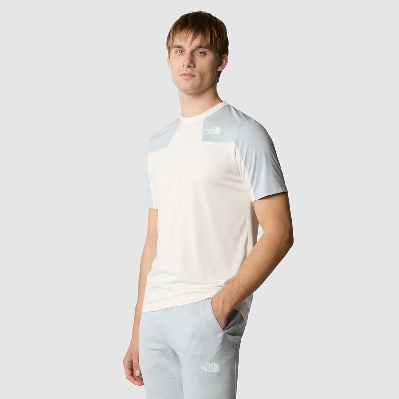 The North Face Camiseta Mountain Athletics Para Hombre White Dune-high Rise Grey 