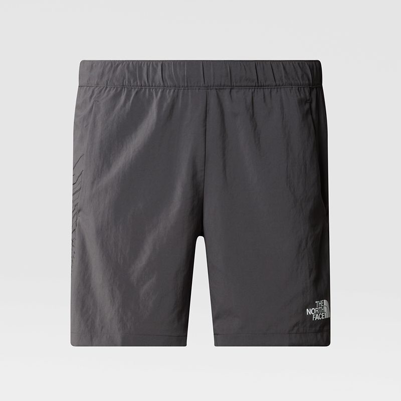 The North Face Men's Mountain Athletics Graphic Woven Shorts Anthracite Grey-tnf Black