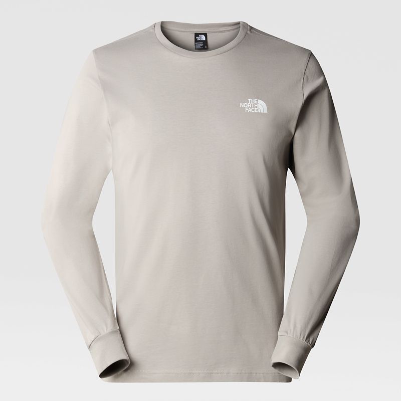 The North Face Easy Langarm-shirt Für Herren Gravel Grey 