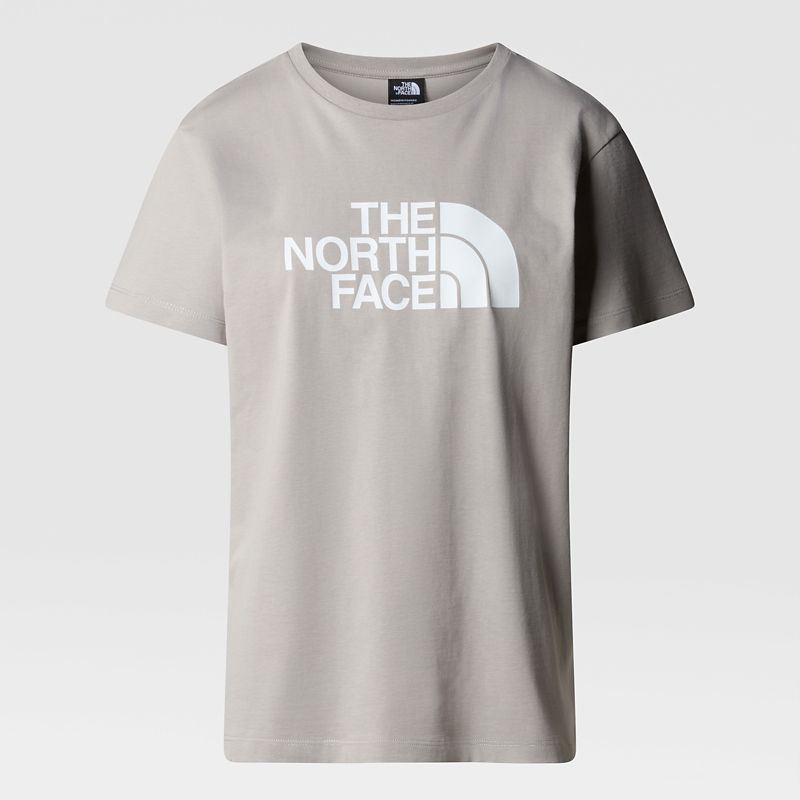 The North Face Easy Relaxt Geschnittenes T-shirt Für Damen Gravel Grey 