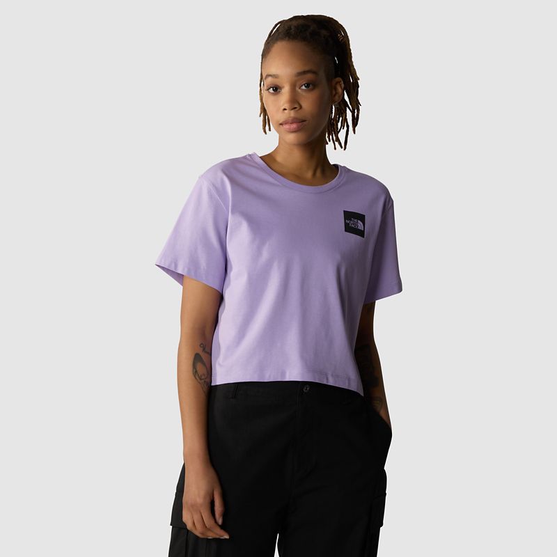 The North Face Fine Kurzgeschnittenes T-shirt Für Damen Lite Lilac 