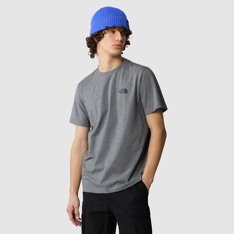 The North Face Simple Dome T-shirt Für Herren Tnf Medium Grey Heather 