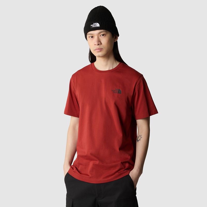 The North Face Simple Dome T-shirt Für Herren Iron Red 