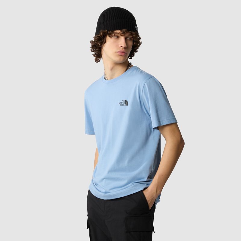 The North Face Camiseta Simple Dome Para Hombre Steel Blue 