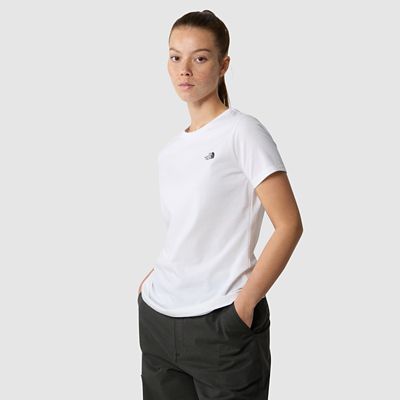 The North Face Camiseta Simple Dome Para Mujer Tnf White Tamaño L Mujer
