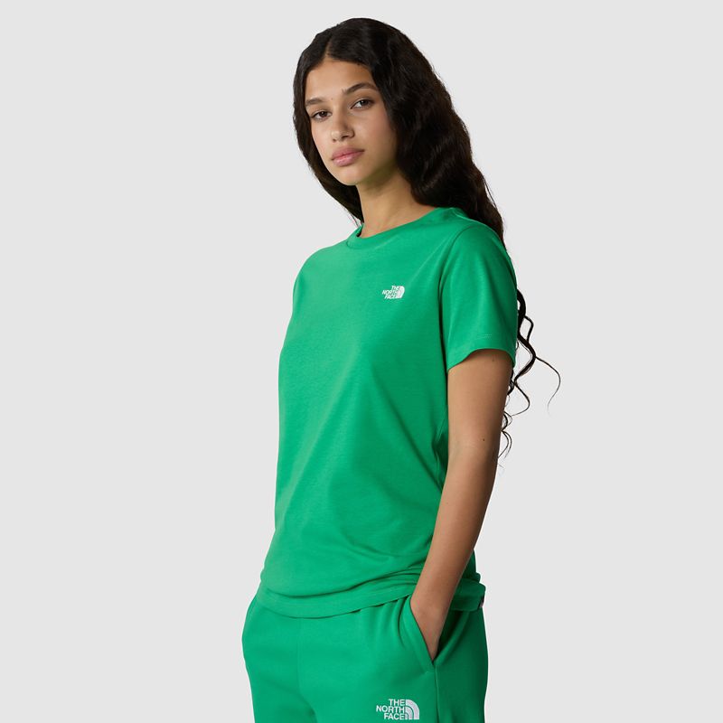 The North Face Simple Dome T-shirt Für Damen Optic Emerald 