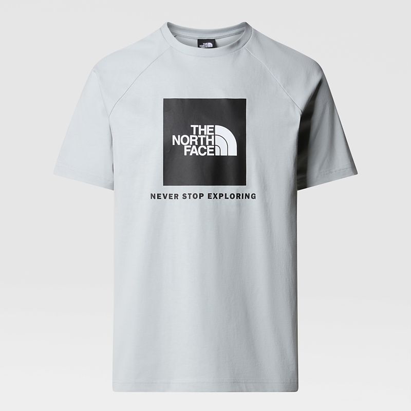 The North Face Redbox Raglan T-shirt Für Herren High Rise Grey 
