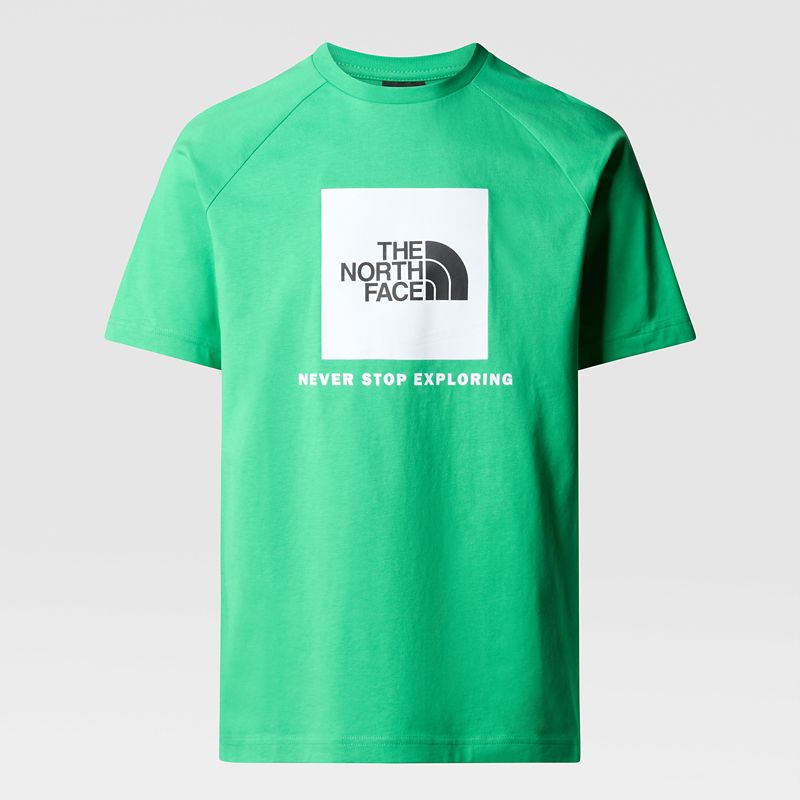 The North Face Redbox Raglan T-shirt Für Herren Optic Emerald 