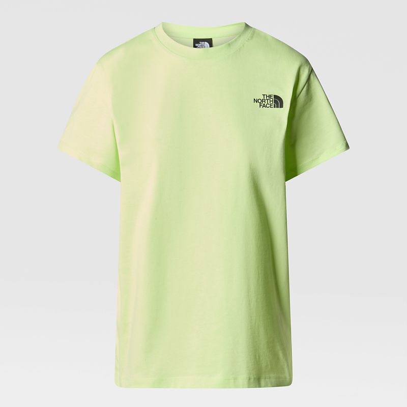 The North Face Redbox Relaxt Geschnittenes T-shirt Für Damen Astro Lime 