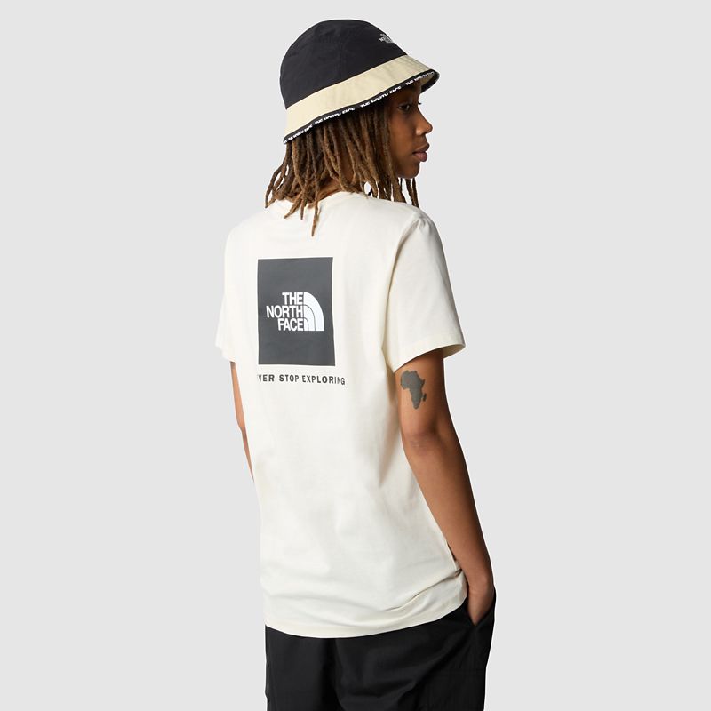 The North Face Redbox Relaxt Geschnittenes T-shirt Für Damen White Dune 