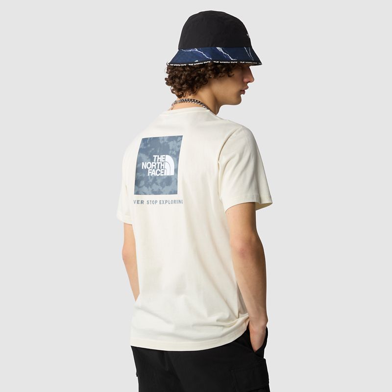 The North Face Camiseta Redbox Para Hombre White Dune-blue Dusk Low-fi Hi-tek Dye Print 
