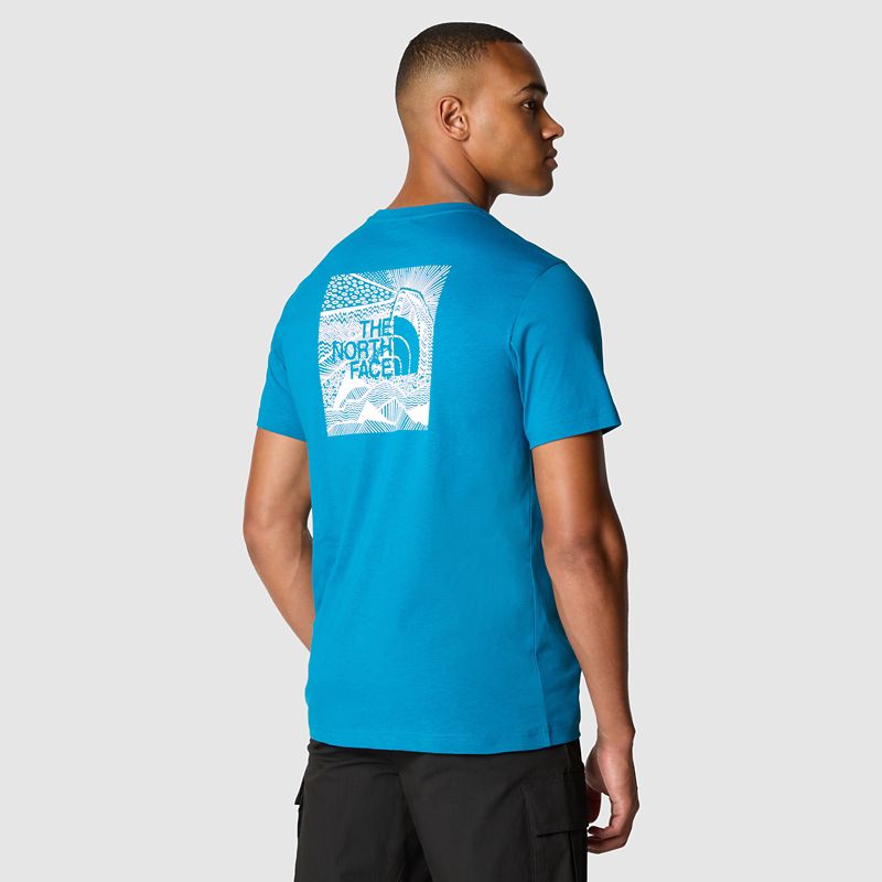 The North Face Camiseta Redbox Celebration Para Hombre Adriatic Blue 