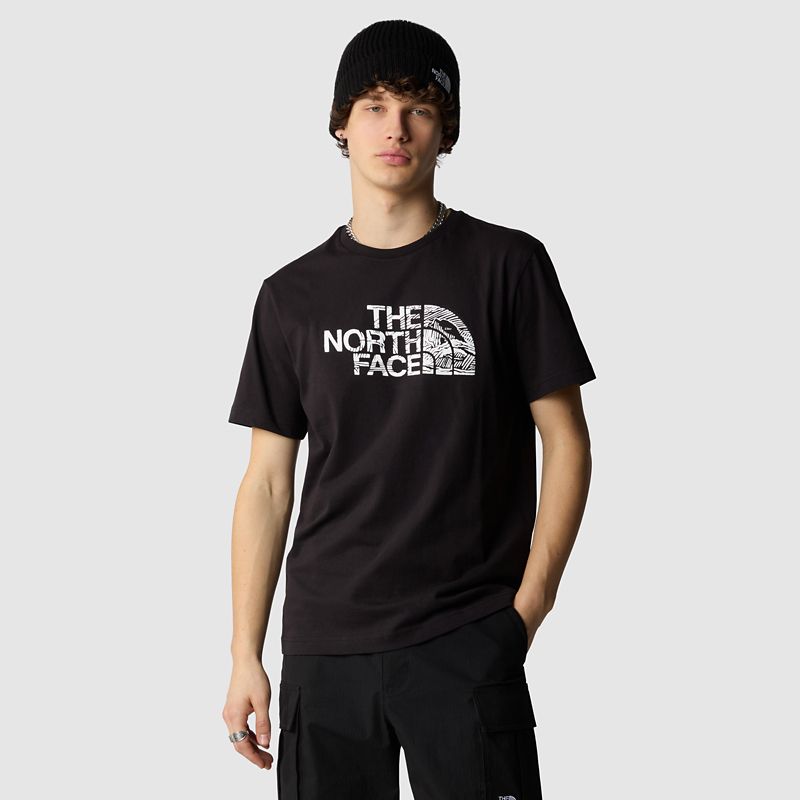 The North Face Woodcut Dome T-shirt Für Herren Tnf Black 