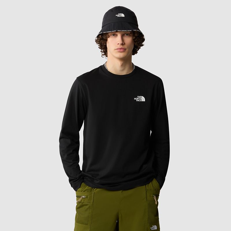 The North Face Men's Long-sleeve Simple Dome T-shirt Tnf Black