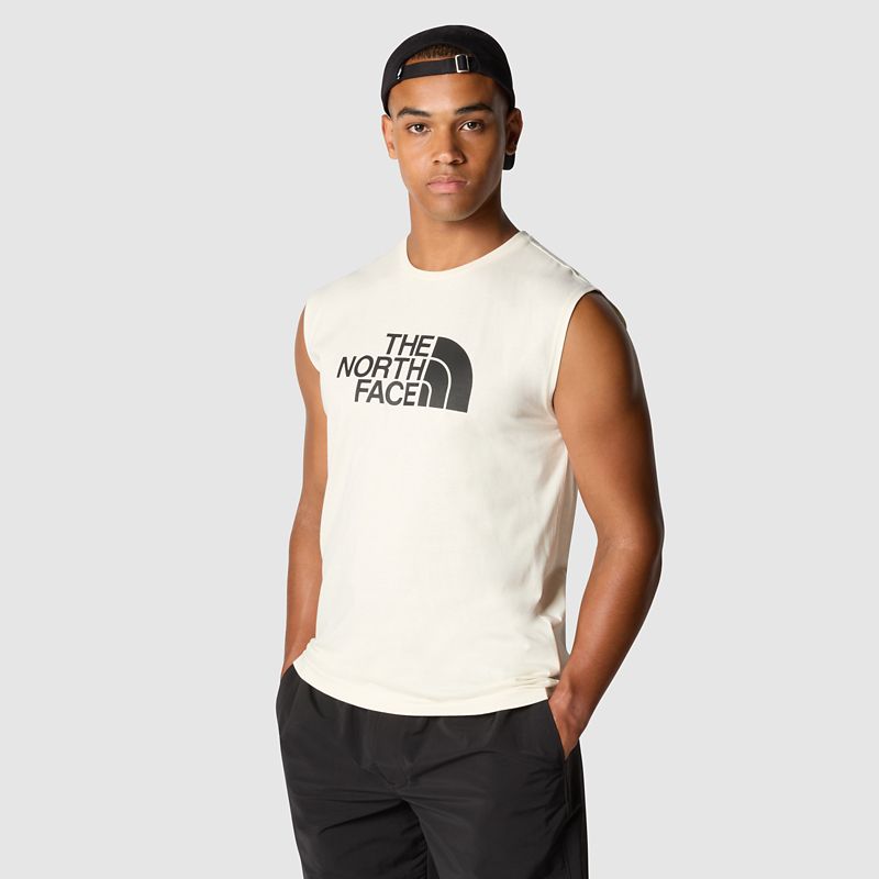 The North Face Camiseta Sin Mangas Easy Para Hombre White Dune 
