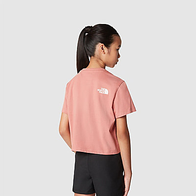 Simple Dome gecropptes T-Shirt für Mädchen 3