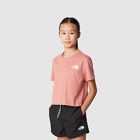 Kort Simple Dome-T-shirt voor meisjes | The North Face