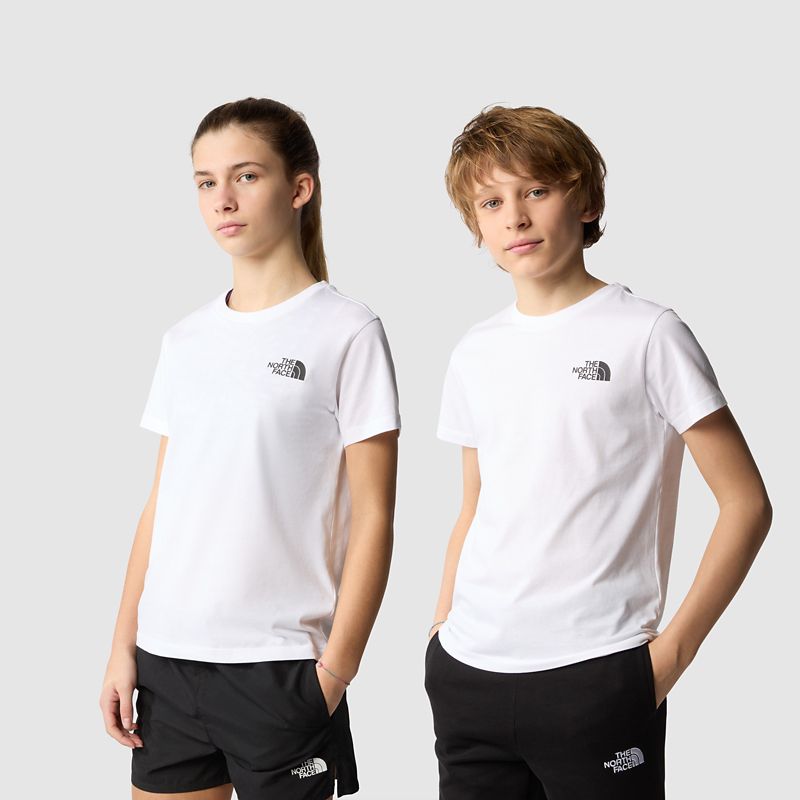 The North Face Camiseta Simple Dome Para Niños Tnf White 