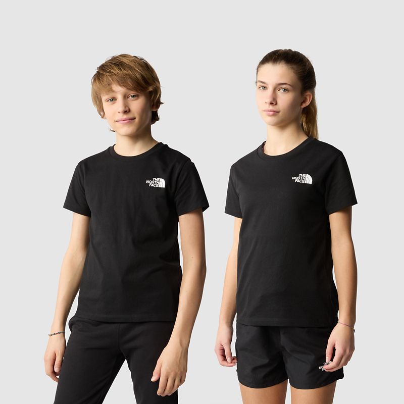The North Face Camiseta Simple Dome Para Niños Tnf Black 