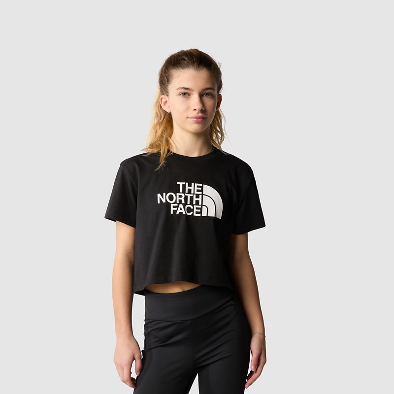 The North Face Easy Kurzgeschnittenes T-shirt Für Mädchen Tnf Black 