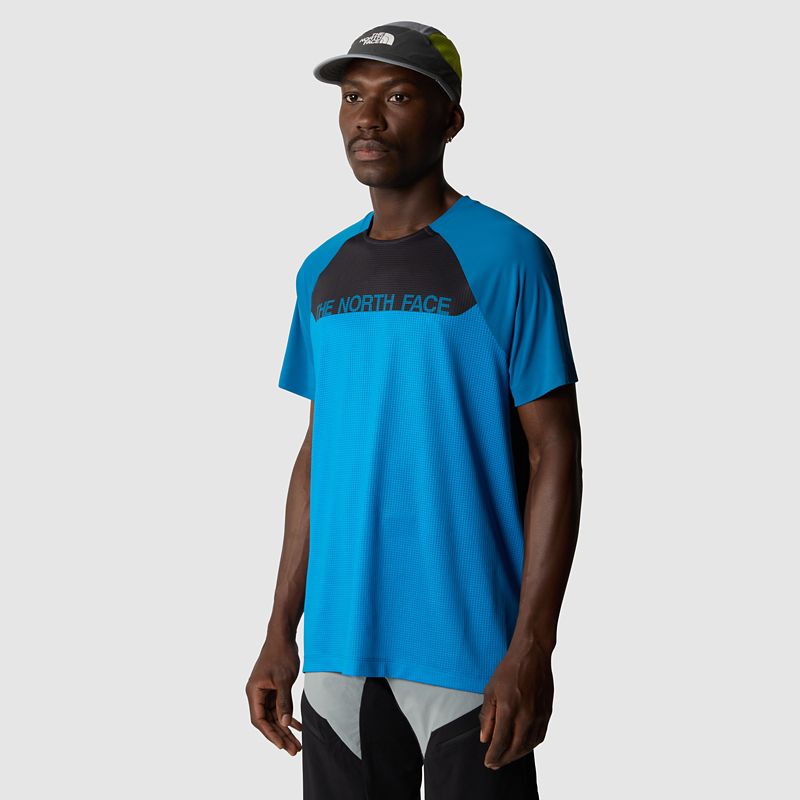 The North Face Camiseta Trailjammer Para Hombre Skyline Blue-adriatic Blue-tnf Black 