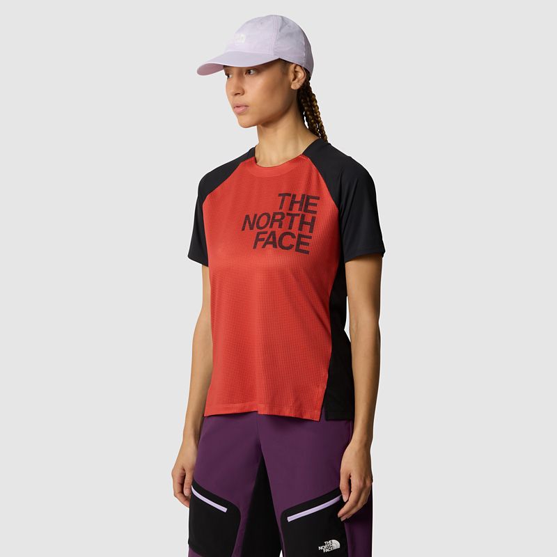 The North Face Trailjammer T-shirt Für Damen Auburn Glaze-tnf Black 