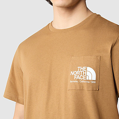 T-shirt com bolso Berkeley California para homem 5