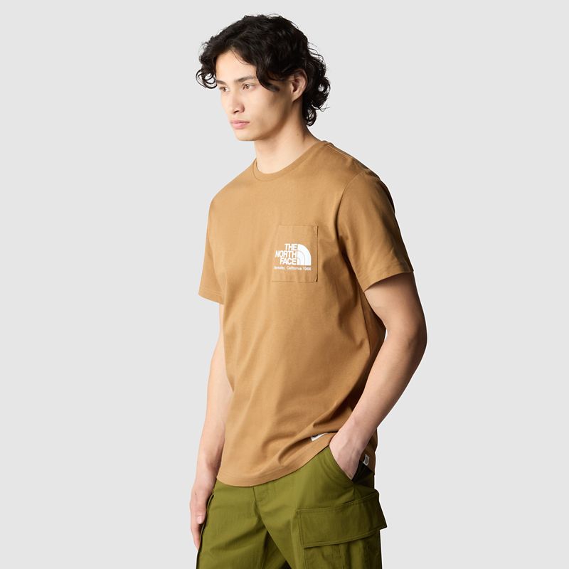 The North Face Camiseta Berkeley California Con Bolsillo Para Hombre Utility Brown 