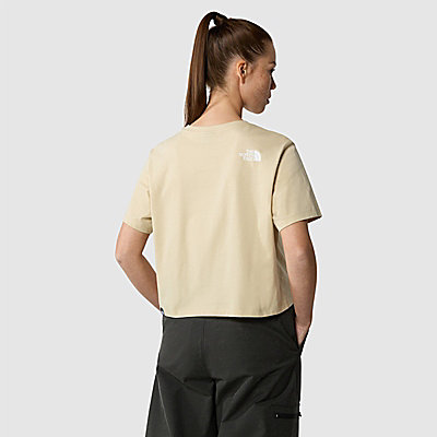 Cropped Simple Dome-T-shirt voor dames 3