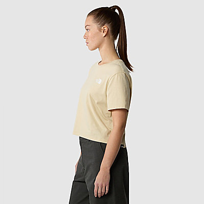 Women's Cropped Simple Dome T-Shirt 4