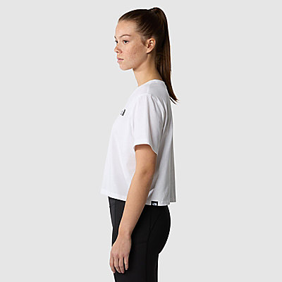 Cropped Simple Dome-T-shirt voor dames 4