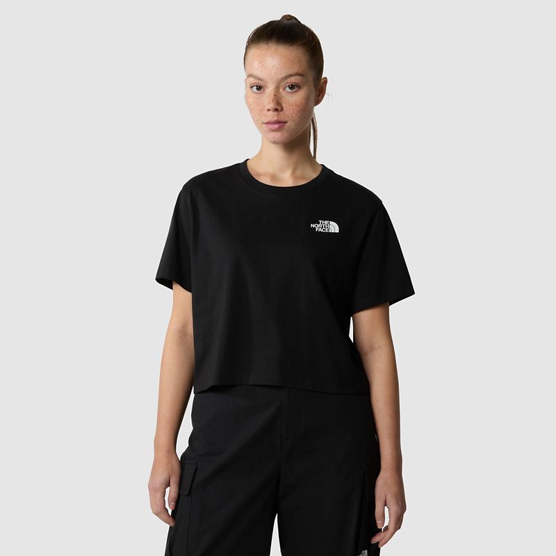 The North Face Women's Cropped Simple Dome T-shirt Tnf Black