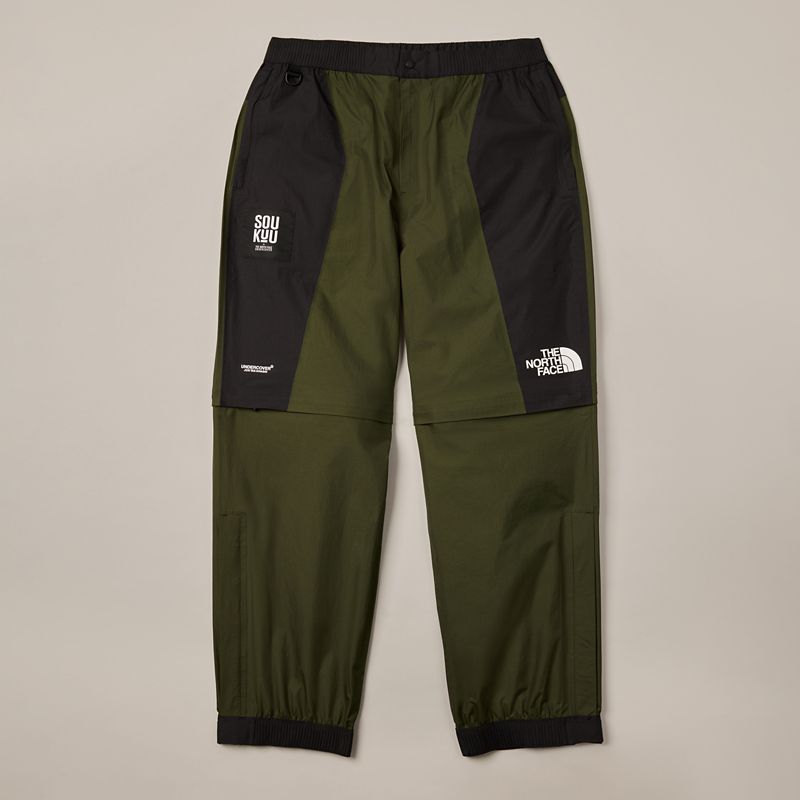 The North Face The North Face X Undercover Soukuu Hike Convertible Shell Trousers Forest Night Green-tnf Black