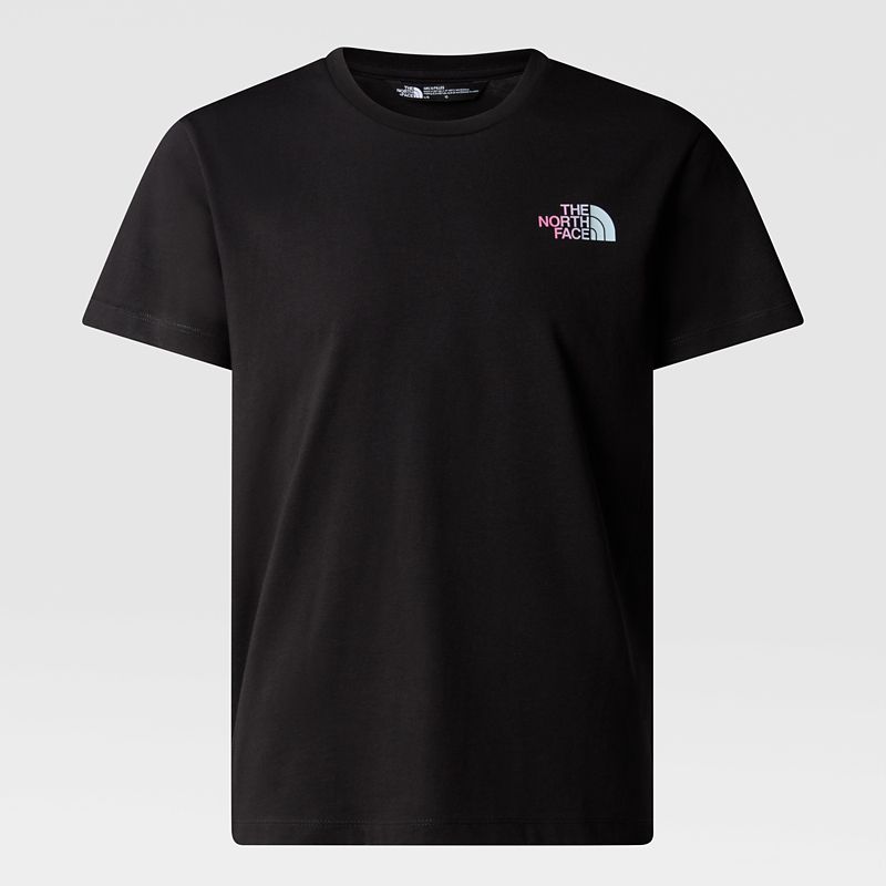The North Face Camiseta Con Estampado Gráfico Para Niña Tnf Black 