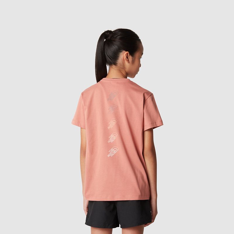 The North Face Relaxed Graphic T-shirt Für Mädchen Light Mahogany 