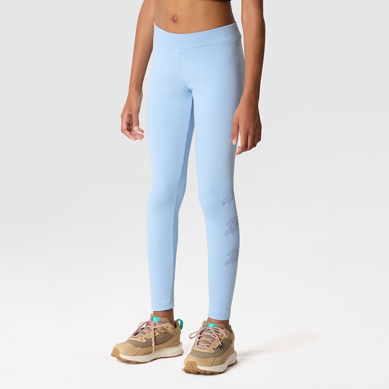 The North Face Girls' Graphic Leggings Steel Blue