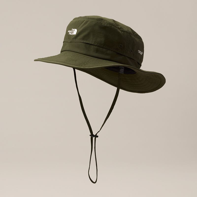 The North Face The North Face X Undercover Soukuu Hike Sun Brimmer Hat Forest Night Green